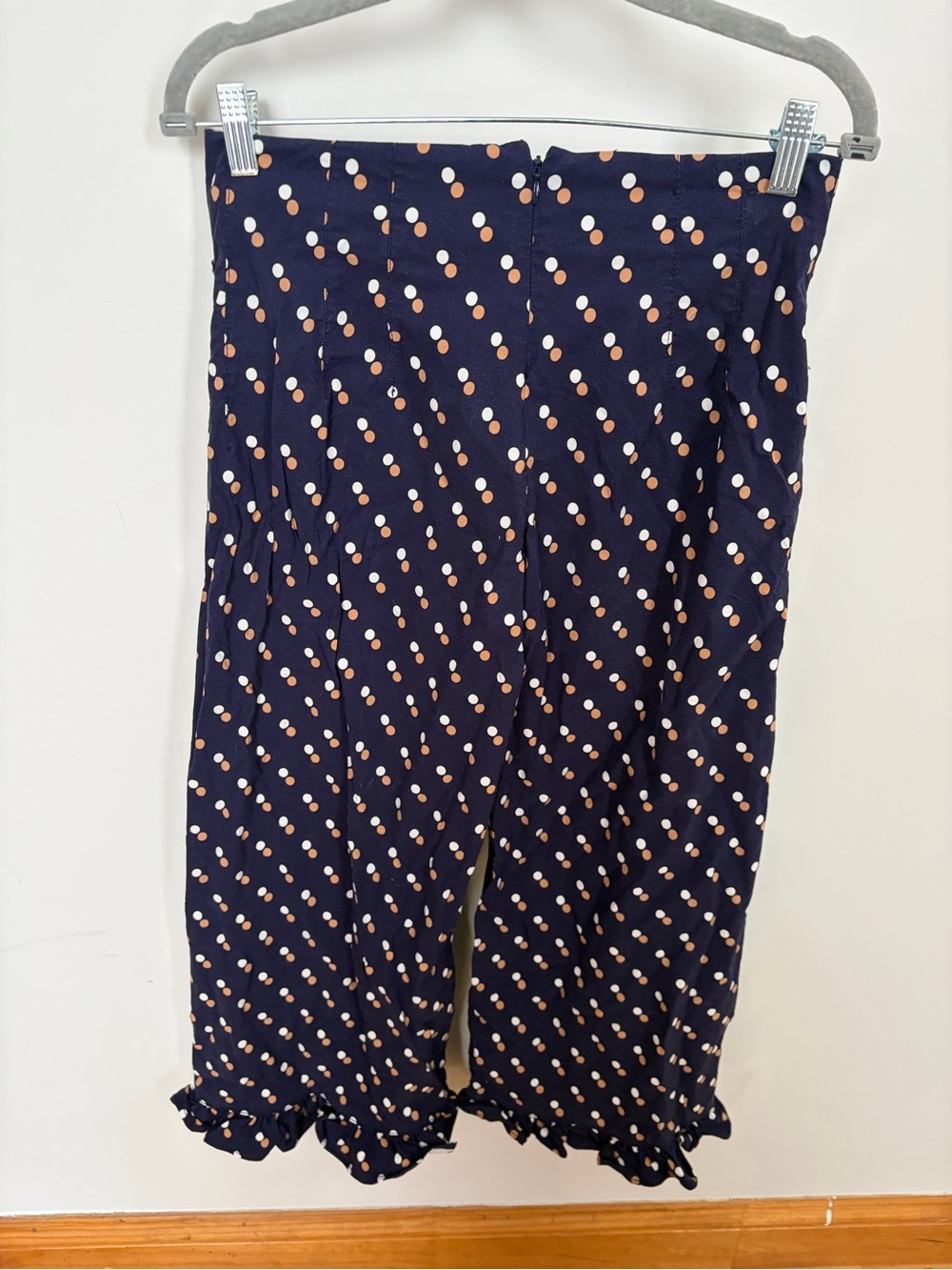 Maeve Colette Ruffle-Hem Crop Wide-Leg Pants - Picture 3 of 8